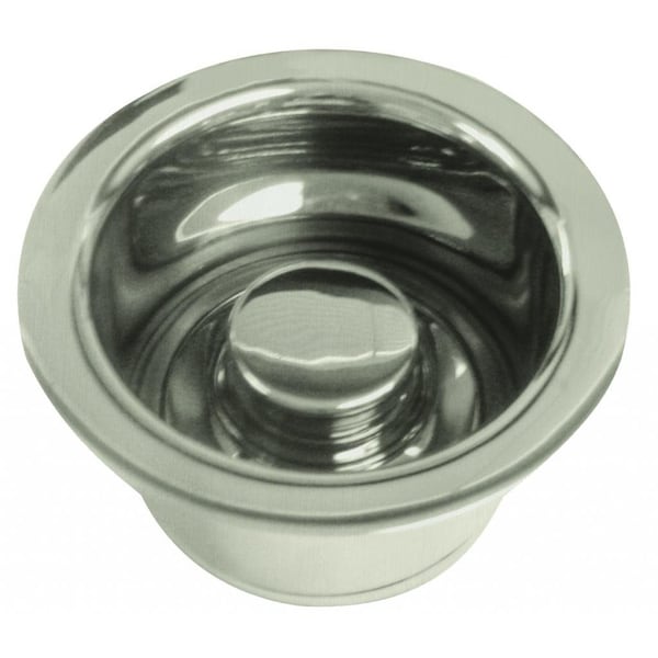 Westbrass InSinkErator Style Extra-Deep Disposal Flange and Stopper in Stainless Steel D2082-20 - main